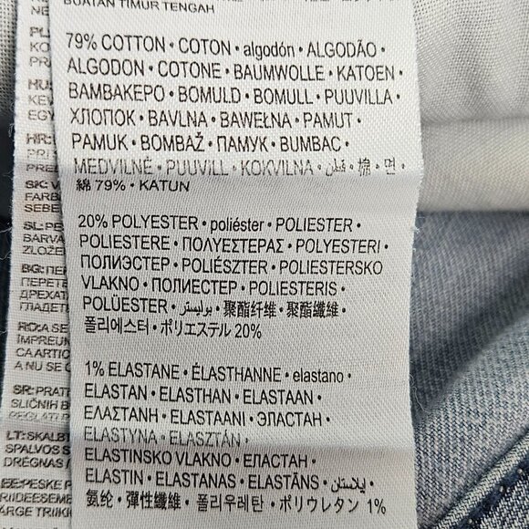 Levi's Shorty Short Cuff Stretch Denim Short 14 Reg - Picture 7 of 9